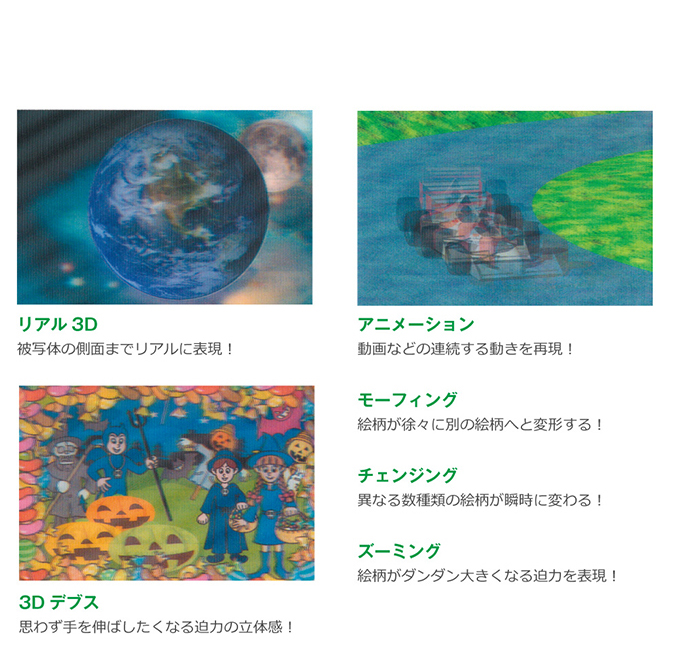 2D/3Dレンチキュラー印刷